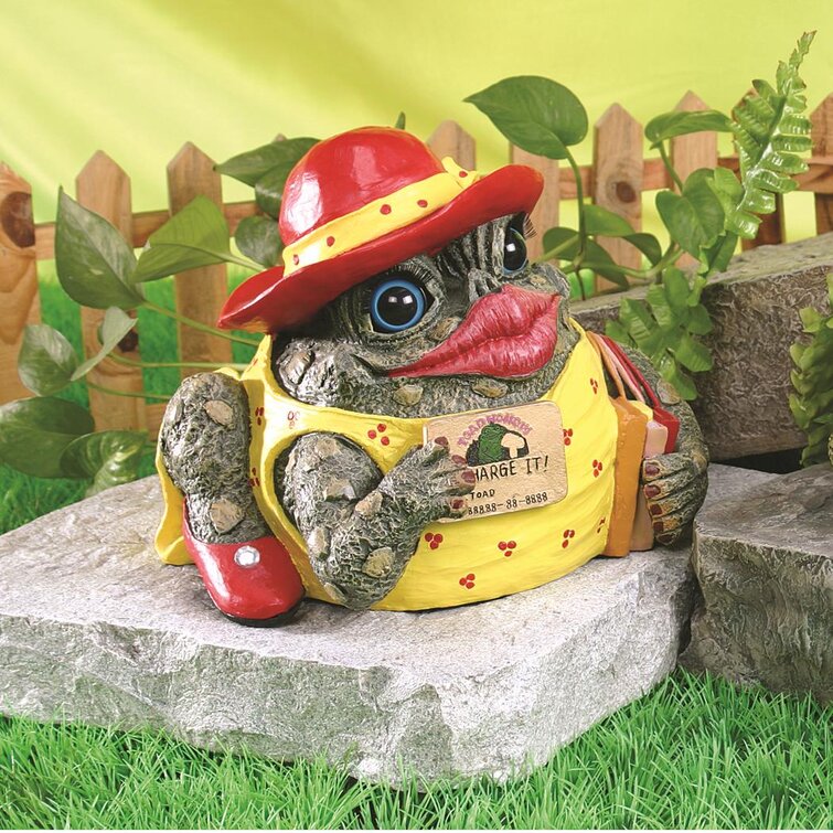 Trinx Shop Til You Drop Character Toad Garden Statue Wayfair 8498